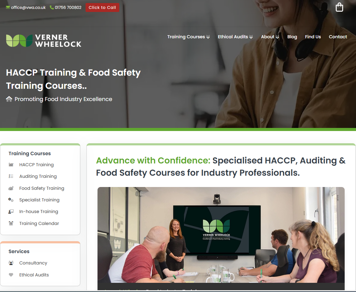 Verner Wheelock Associates Website