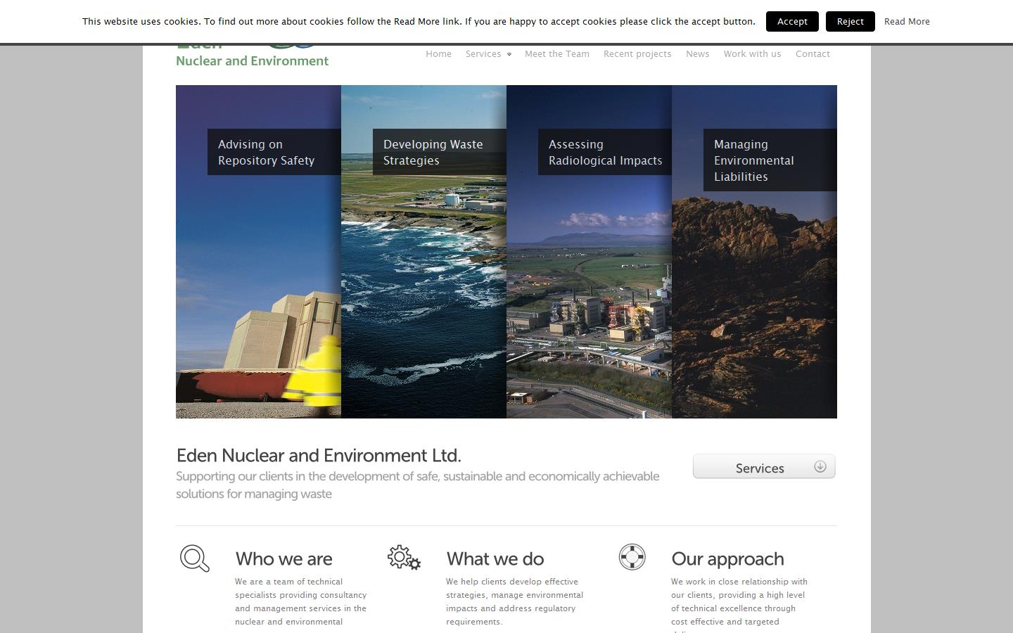 Eden Nuclear & Environment Website