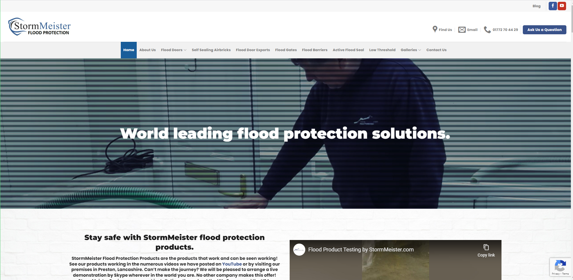Stormmeister Flood Protection Website