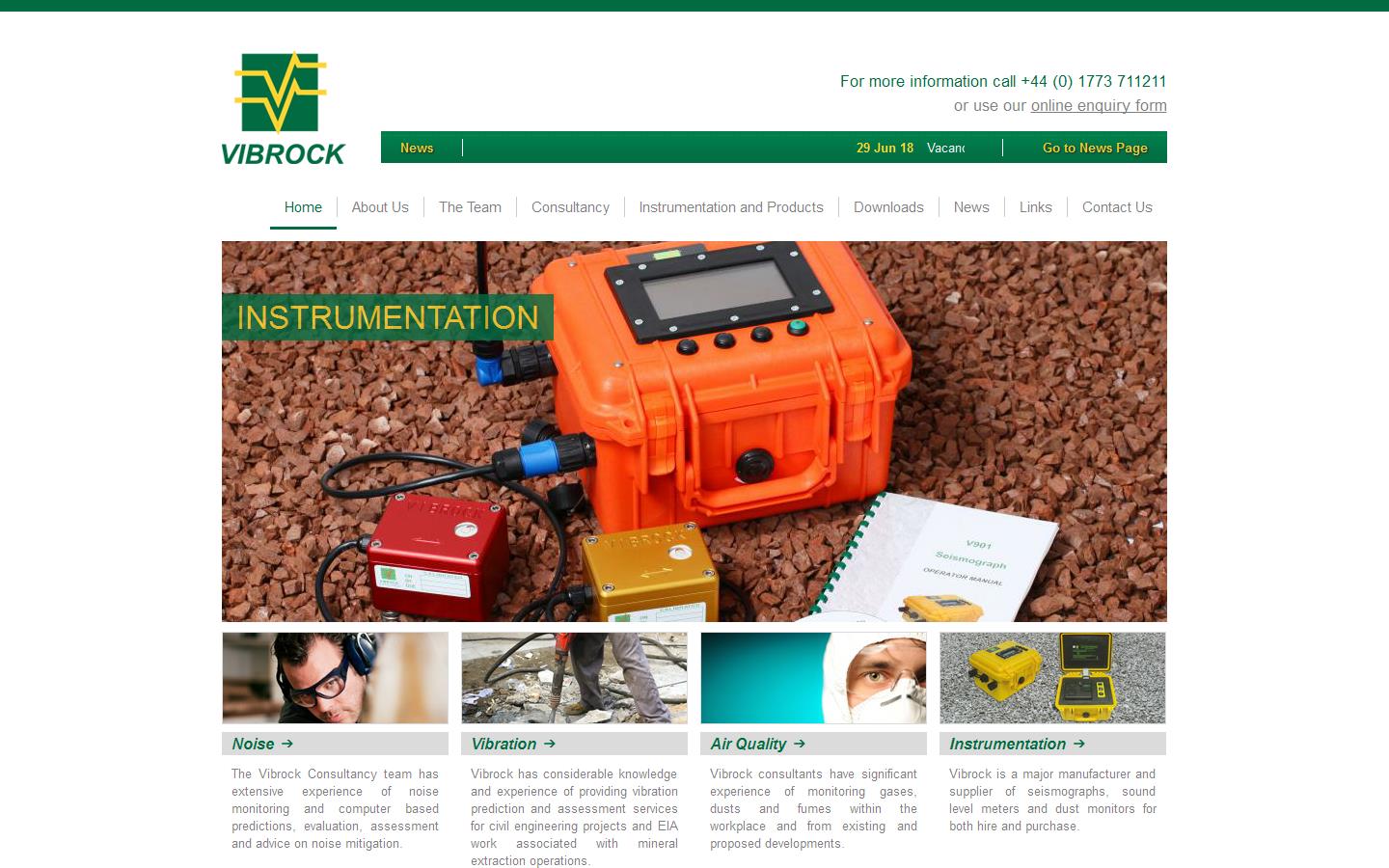 Vibrock Ltd Website