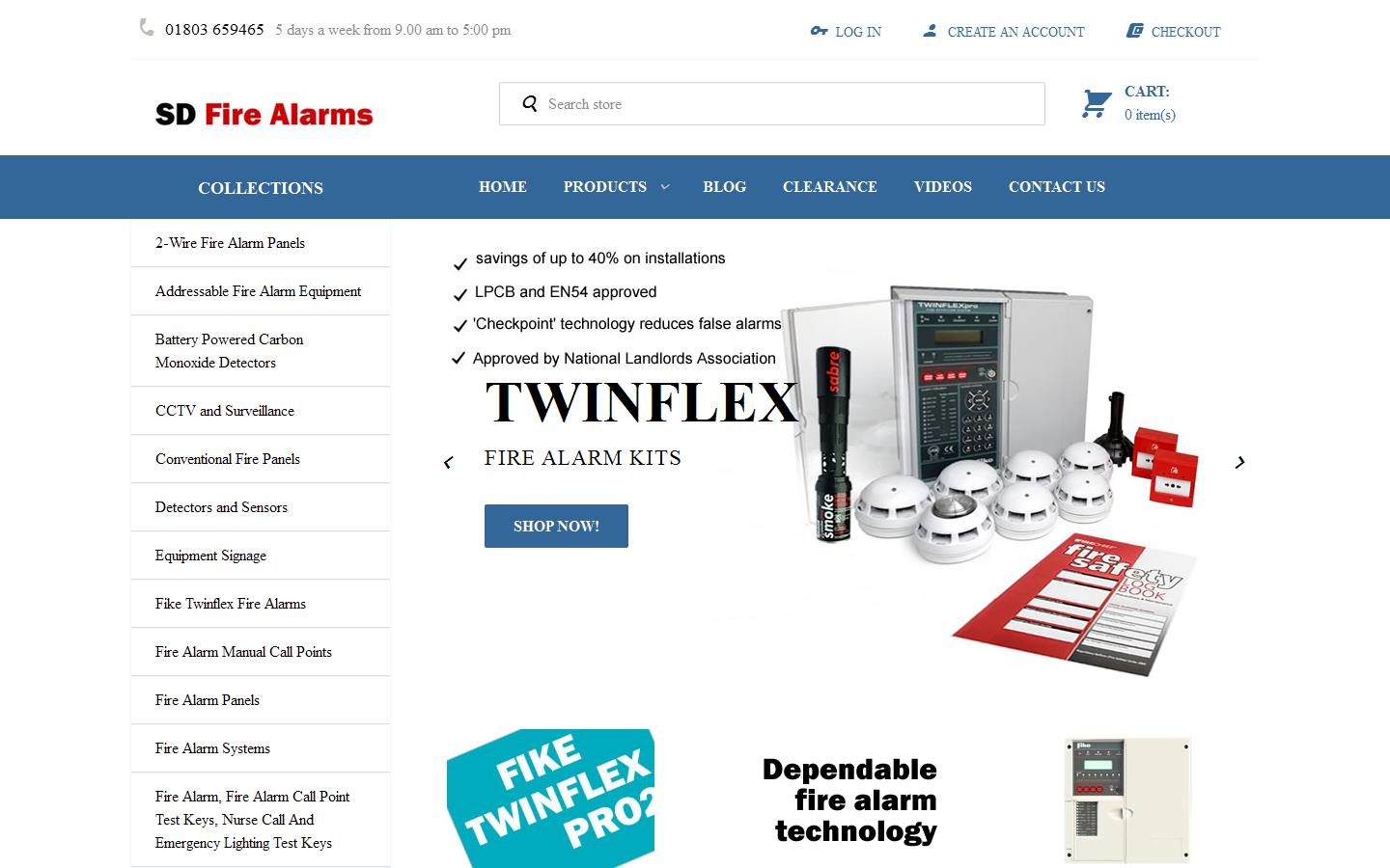 S D Fire Alarms Website