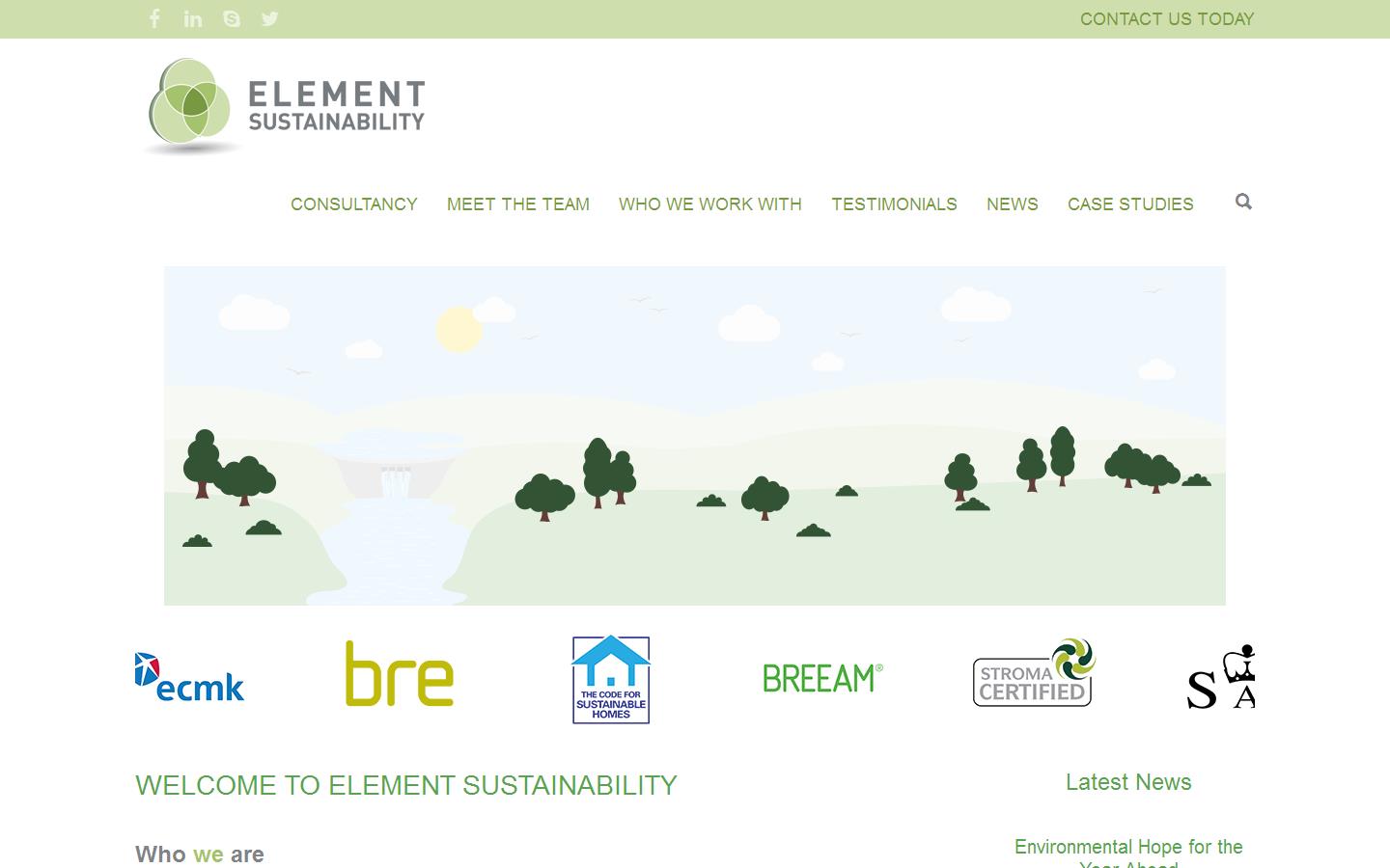 Element Sustainability Website