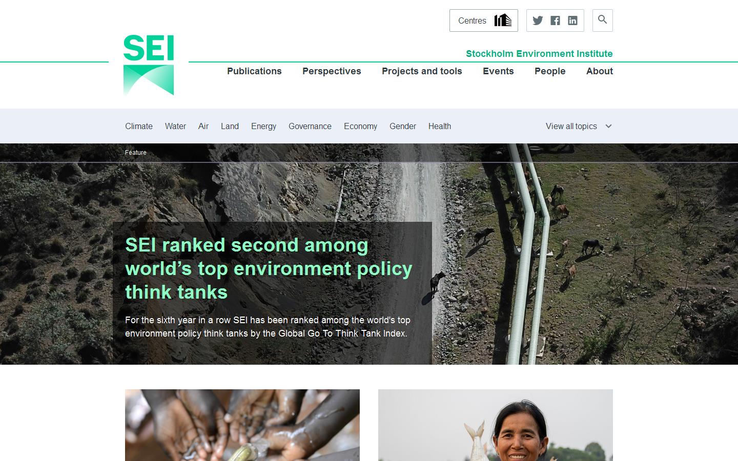 Stockholm Environment Institute Website