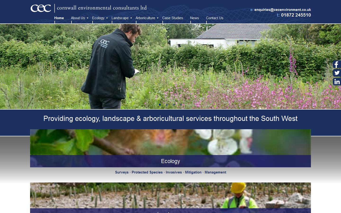 Cornwall Environmental Consultants Ltd Website