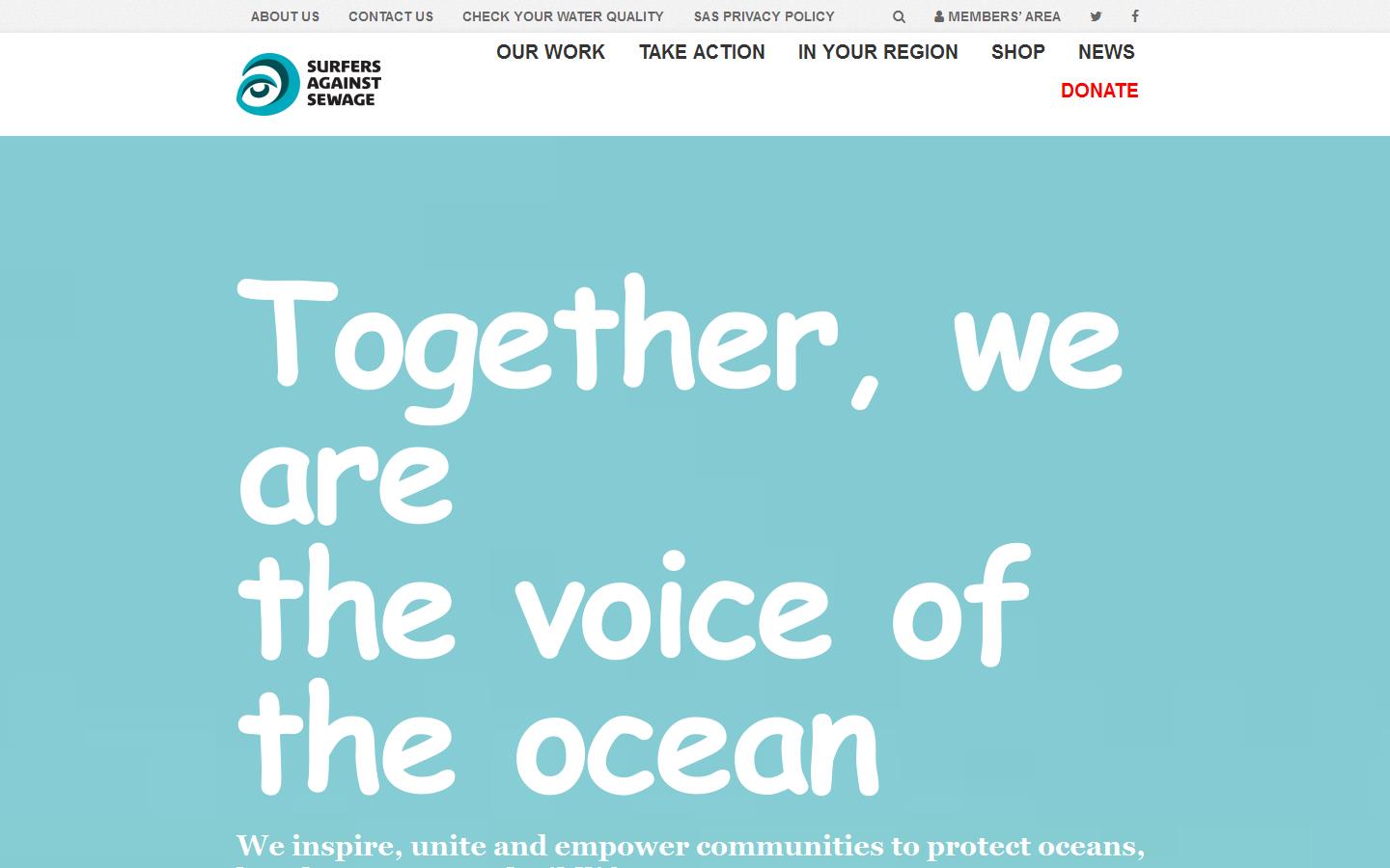 Surfers Against Sewage Website