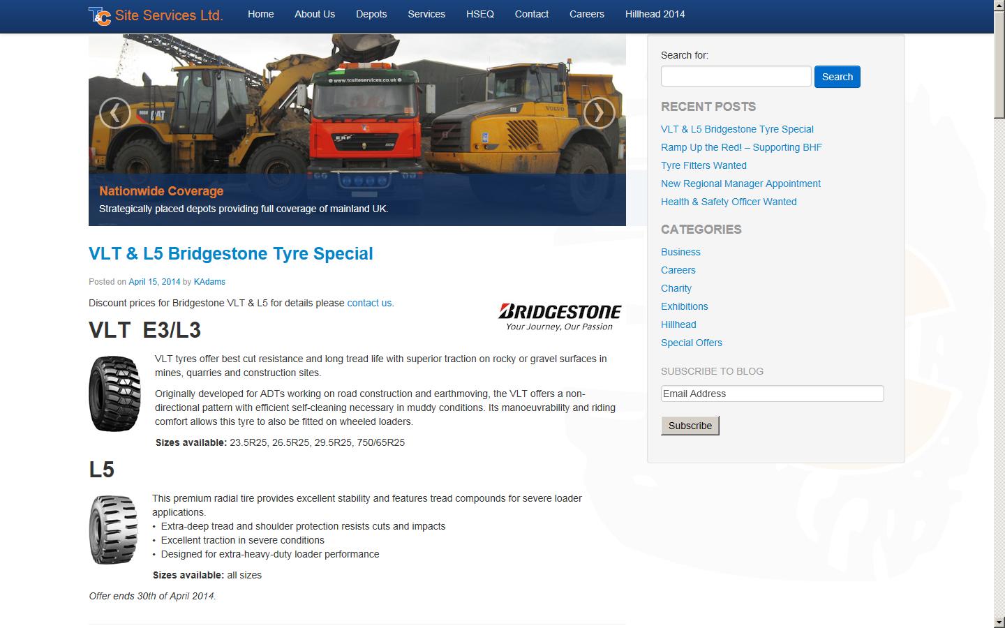 TC Site Services Website