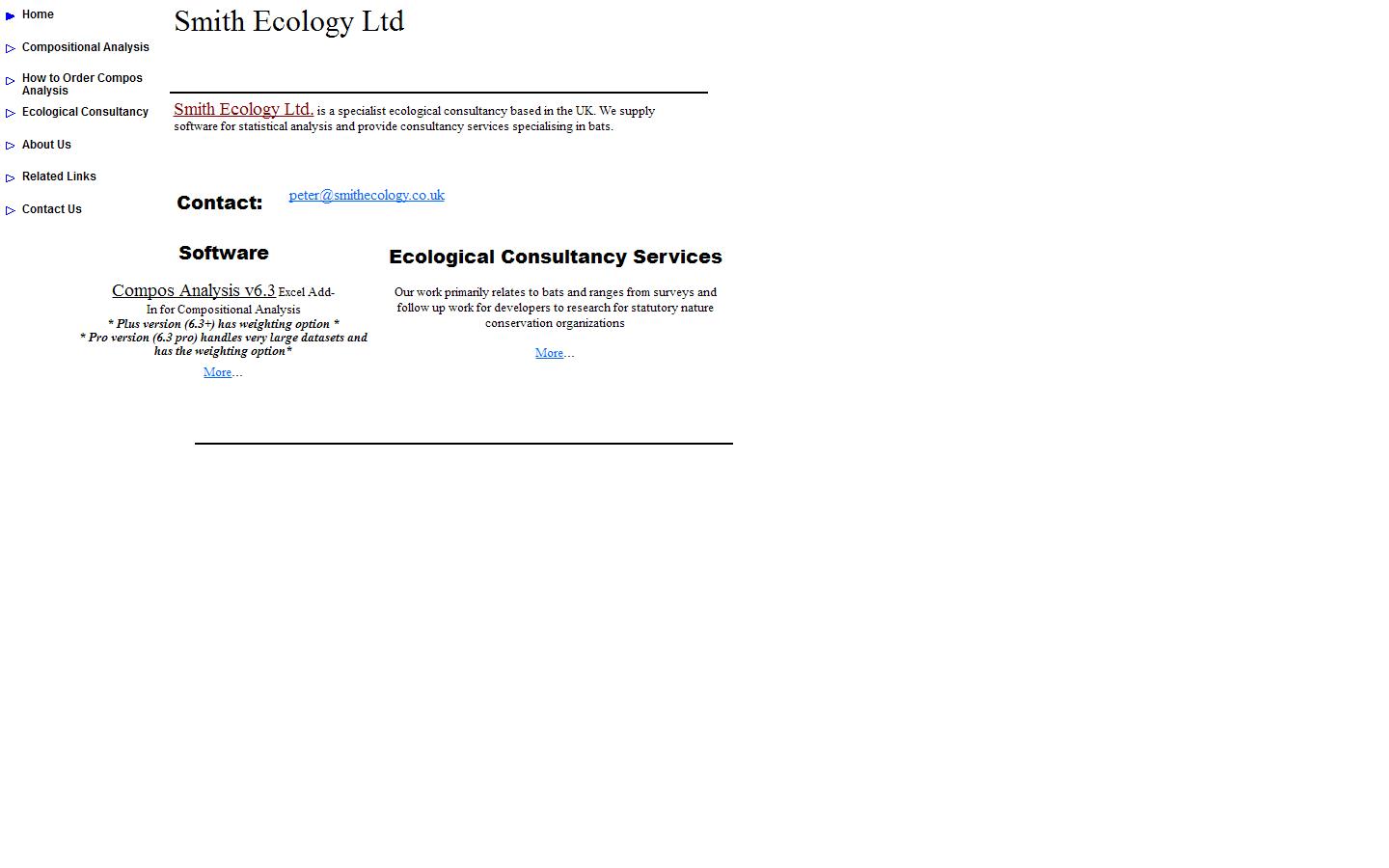 Smith Ecology Ltd Website