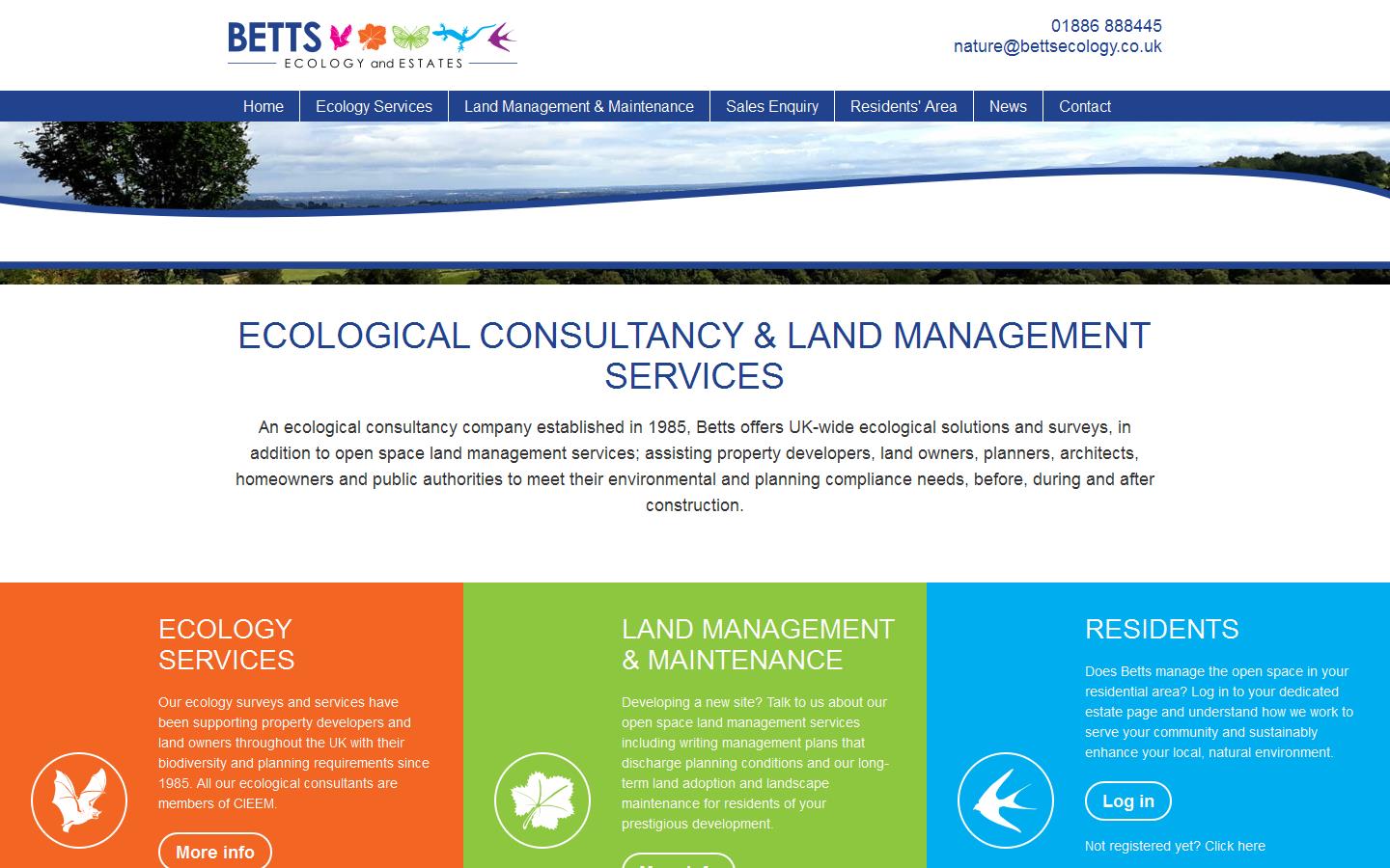 Betts Ecology & Estates Website