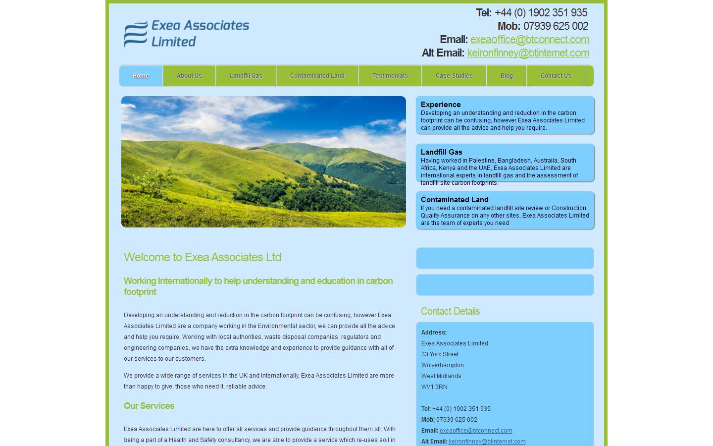 Exea Associates Ltd Website