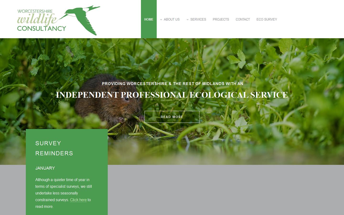 Worcestershire Wildlife Consultancy Website
