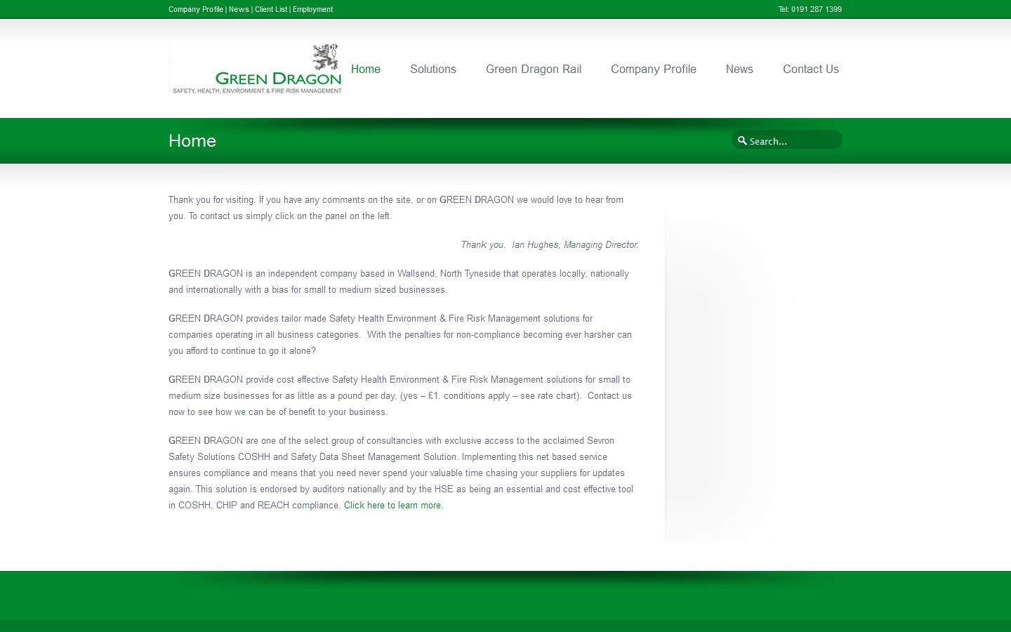 Green Dragon Solutions Ltd Website