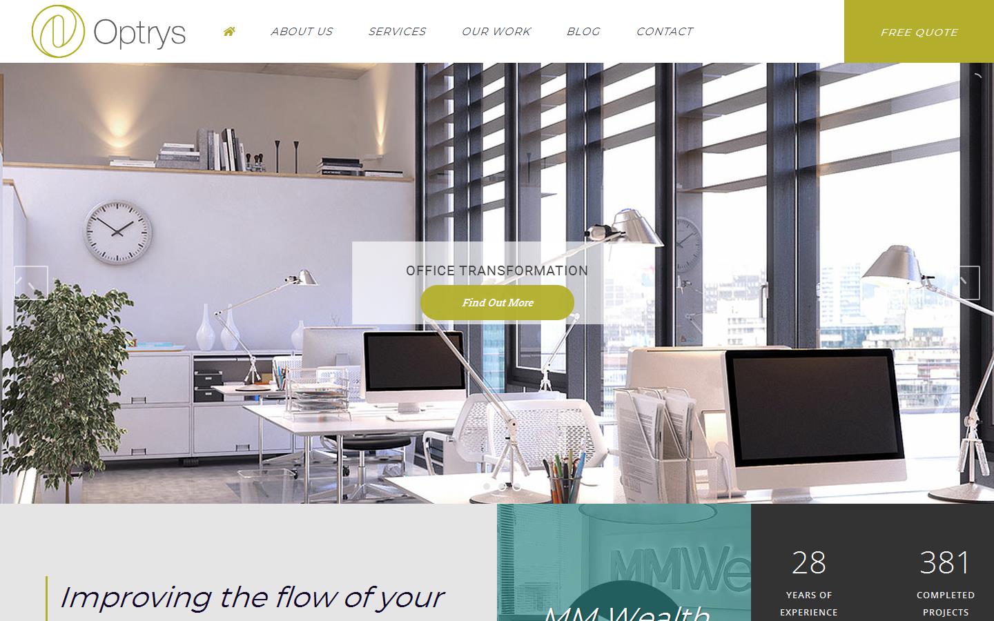 Optrys Website