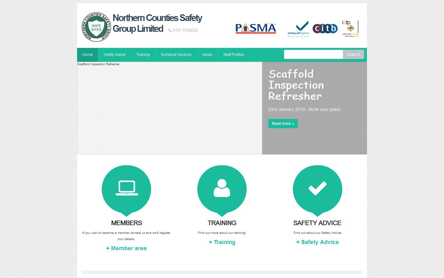 Northern Counties Safety Group Ltd Website