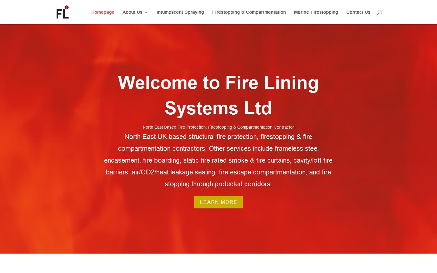 Fire Lining Systems Ltd Website