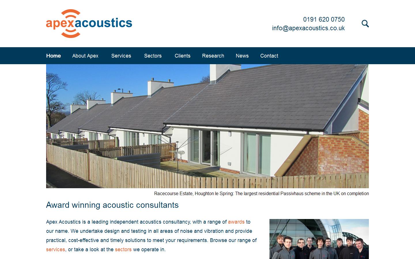 Apex Acoustics Website