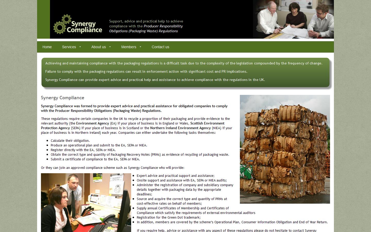 Synergy Compliance Website