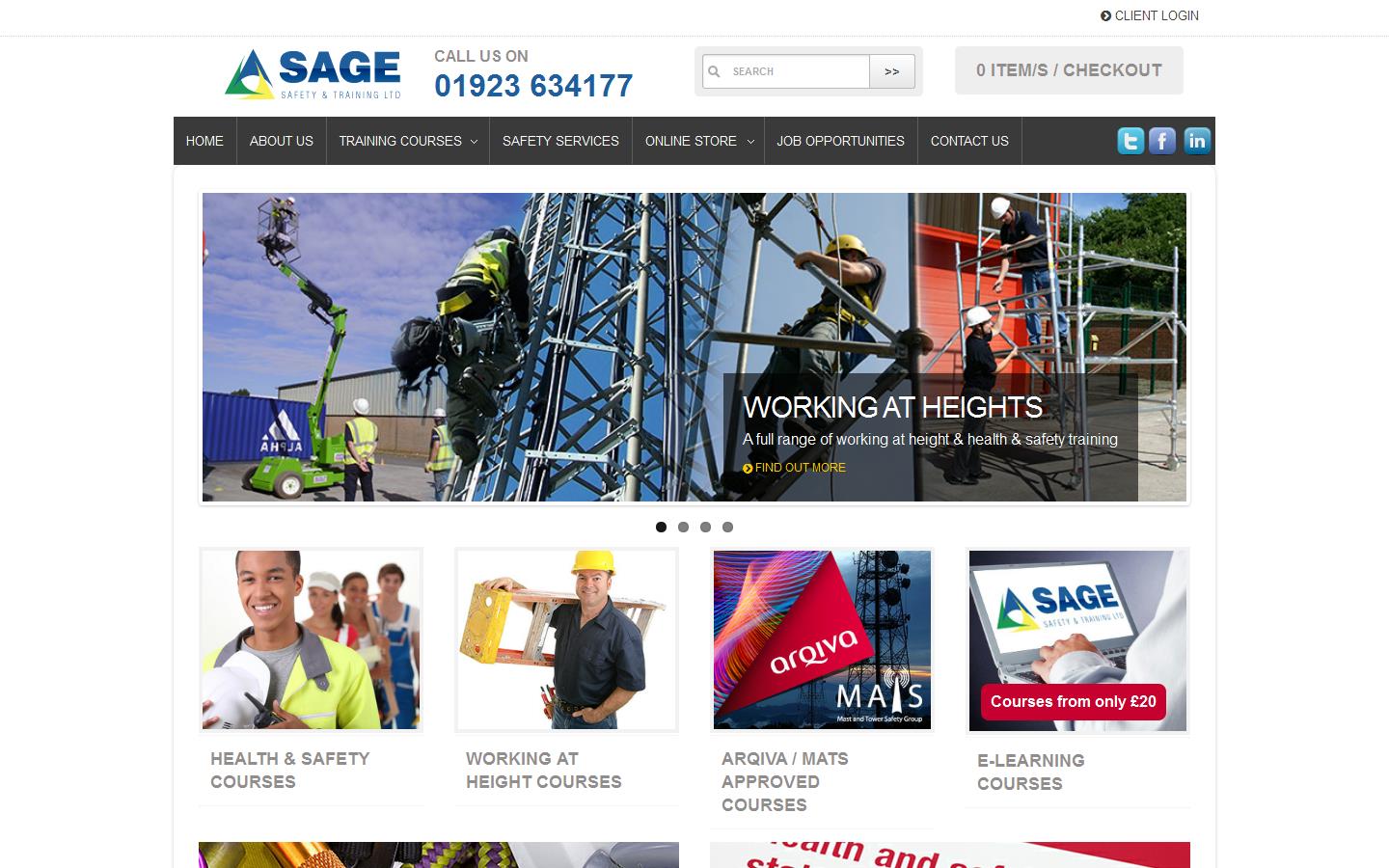 Sage Safety & Training Ltd Website