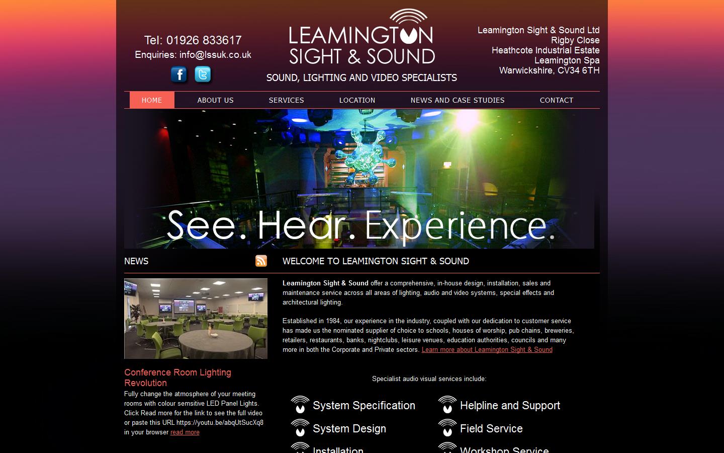 Leamington Sight & Sound Ltd Website