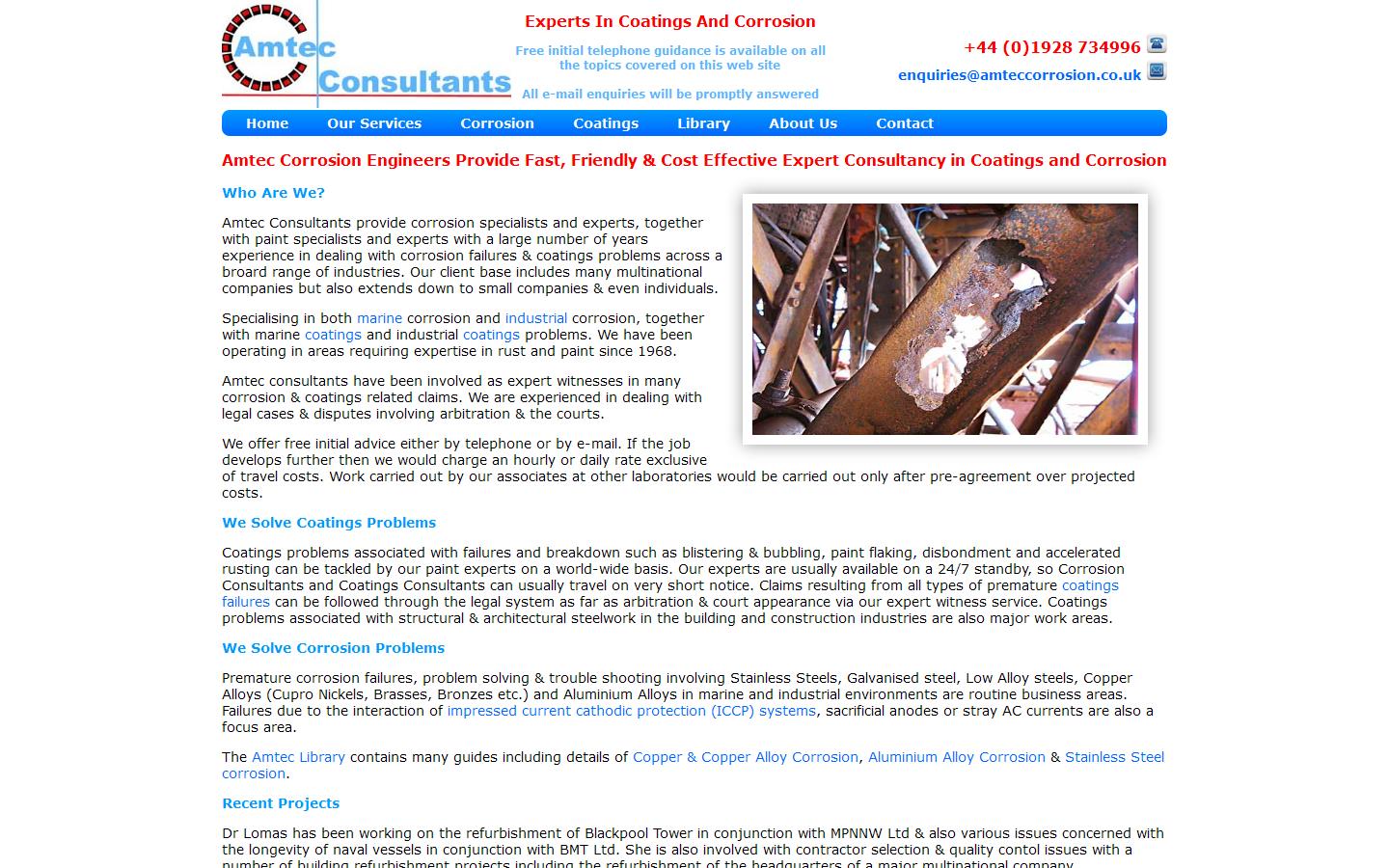 Amtec Consultants Website