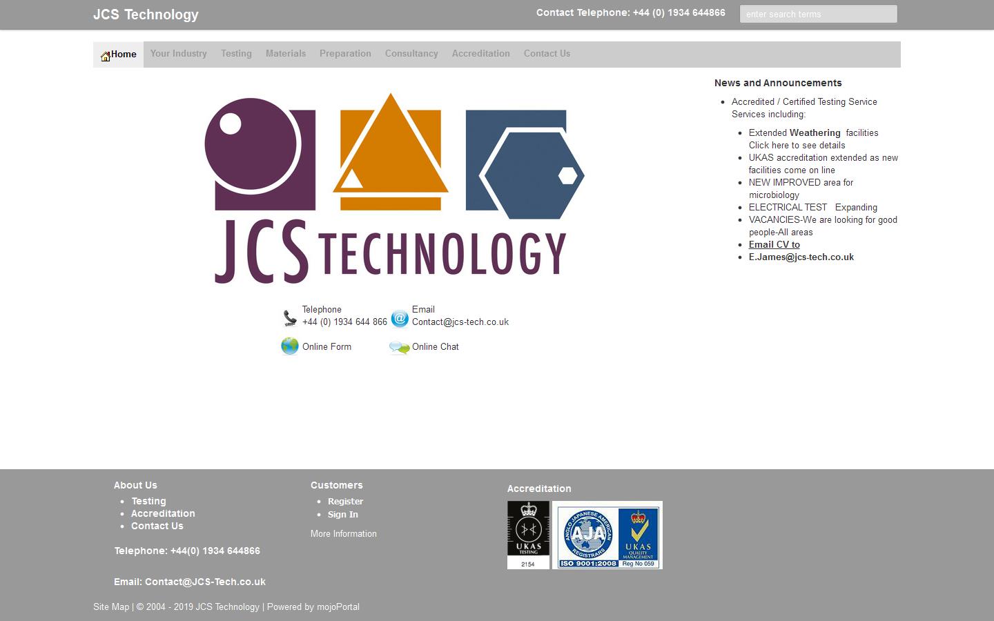 J C S Technology Website