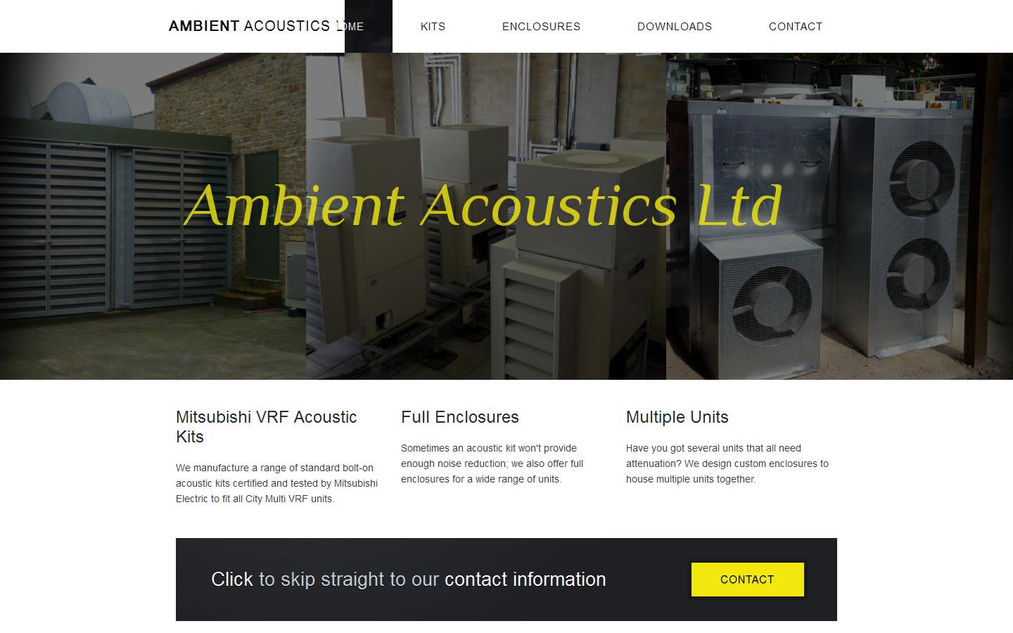 Ambient Acoustics Ltd Website