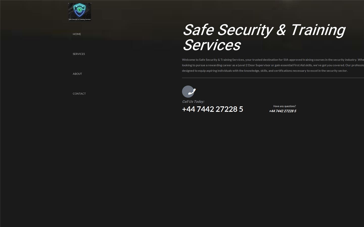 Safety Security & Training Website