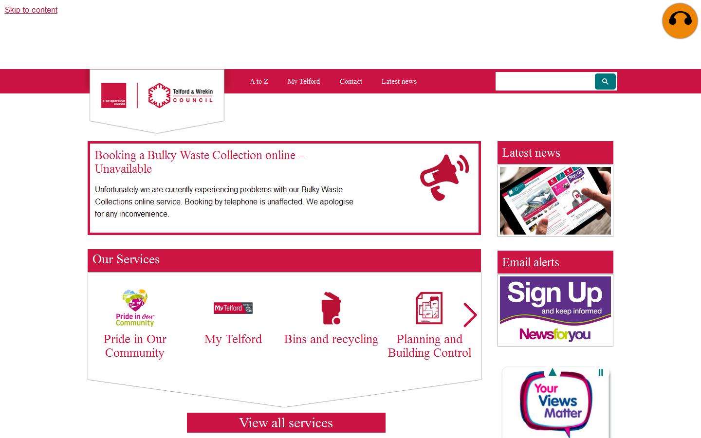 Telford & Wrekin Enviromental Maintenance Services Ltd Website