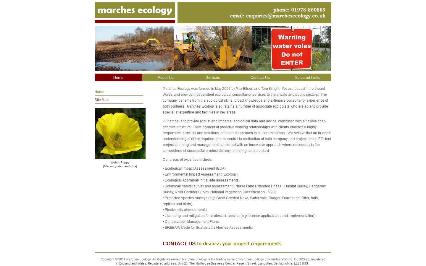 Marches Ecology Website