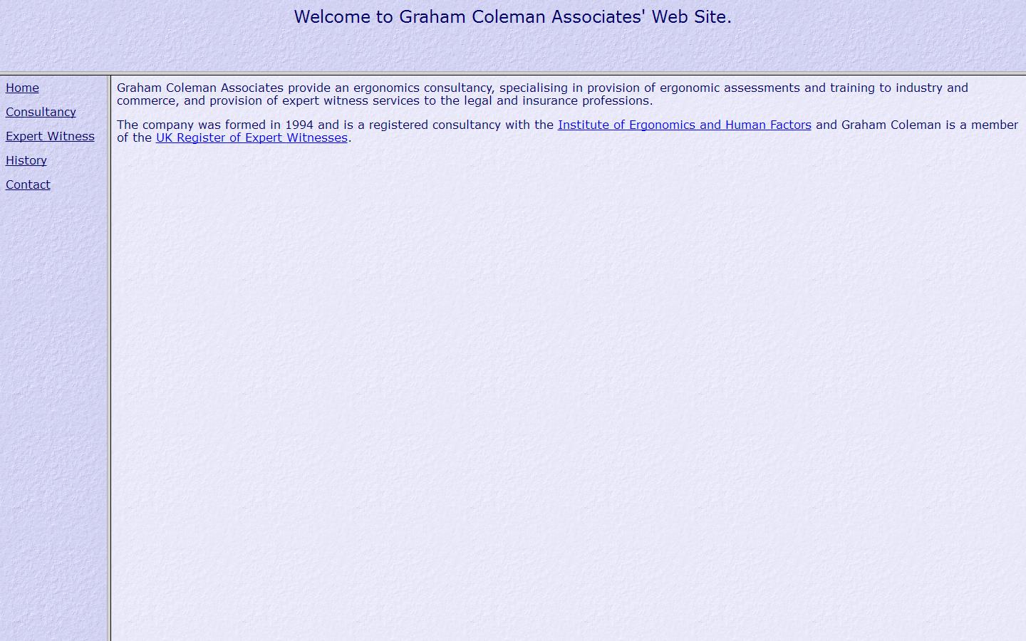 Graham Coleman Associates Ltd Website
