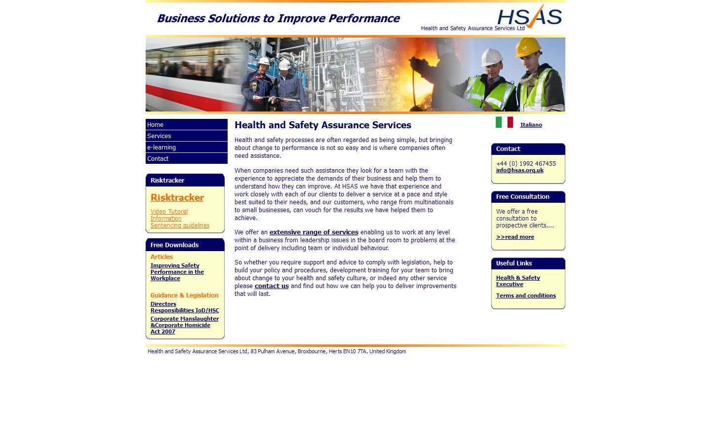 Health & Safety Assurance Services Ltd Website