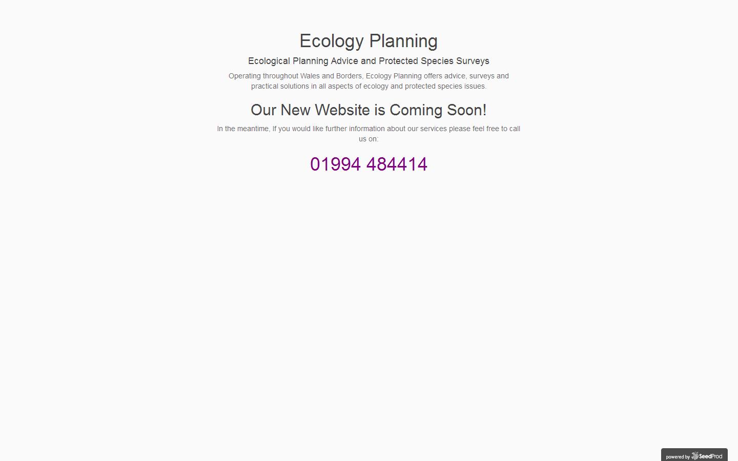 Ecology Planning Website