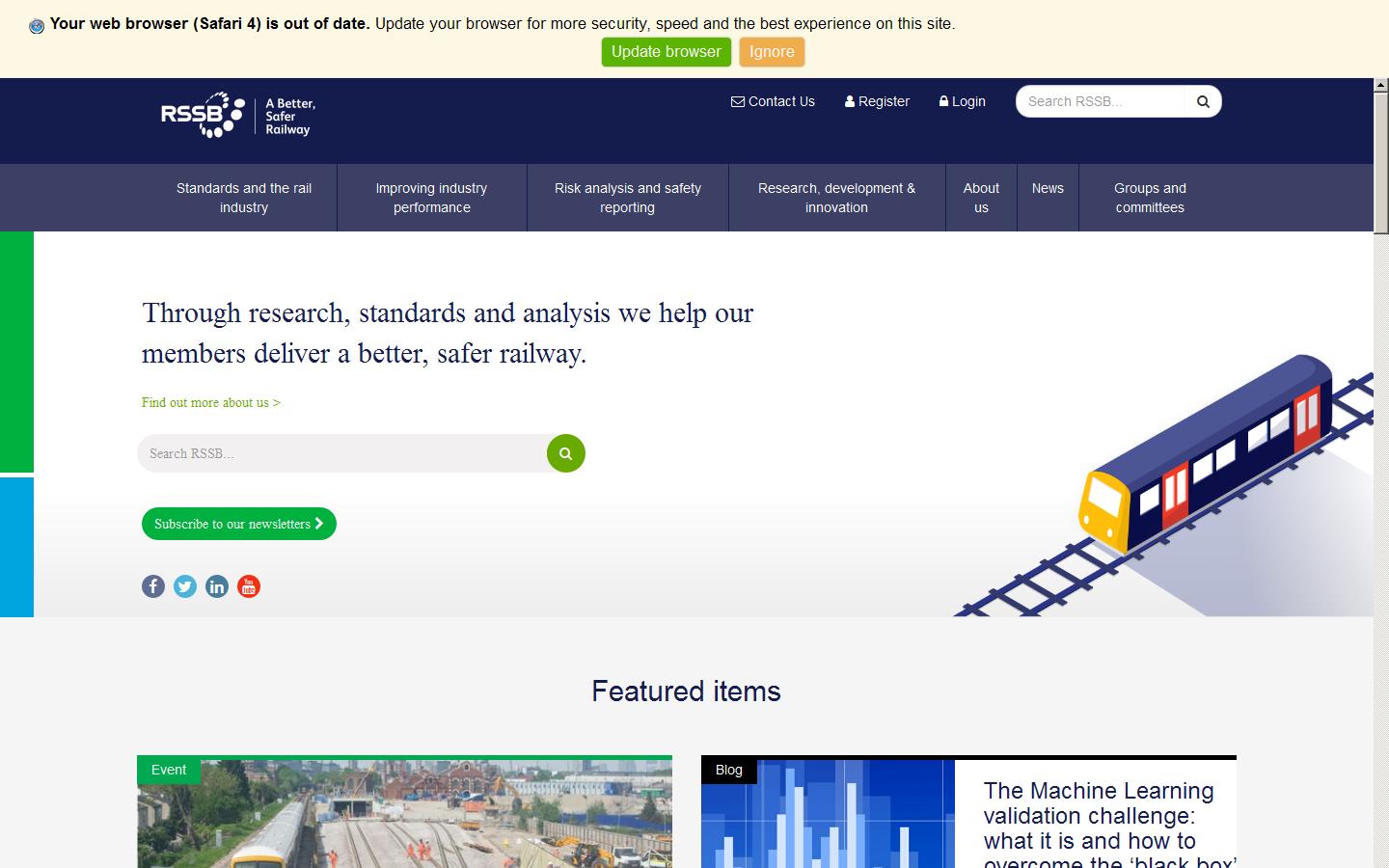 R S S B Rail Safety & Standards Board Website