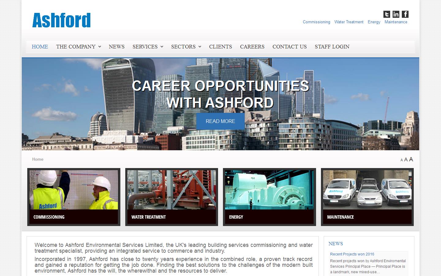 Ashford Environmental Services Ltd Website