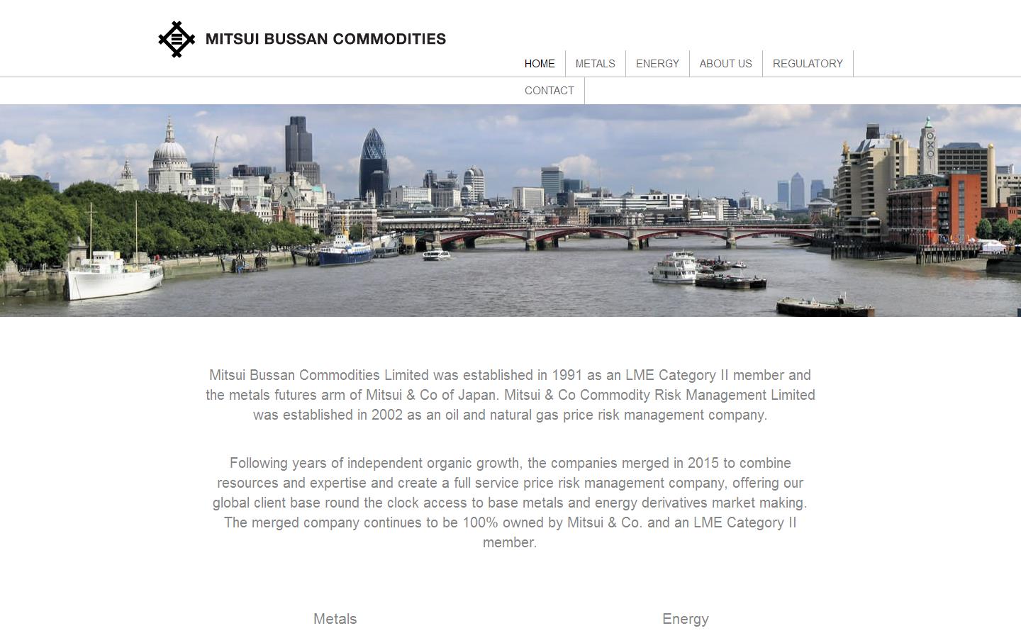 Mitsui Bussan Commodities Ltd Website