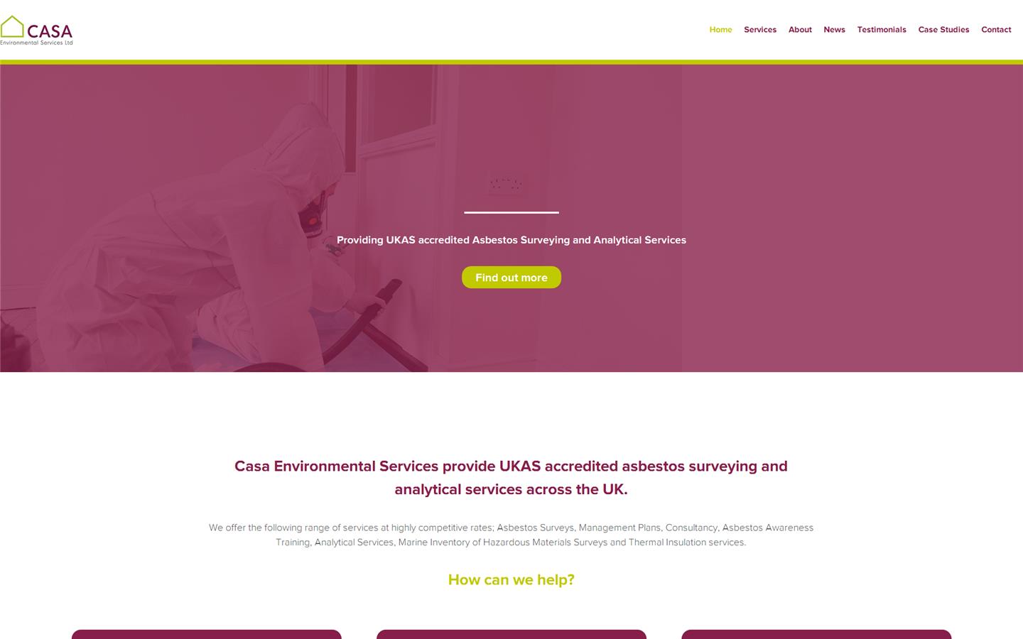 Casa Environmental Services Ltd Website