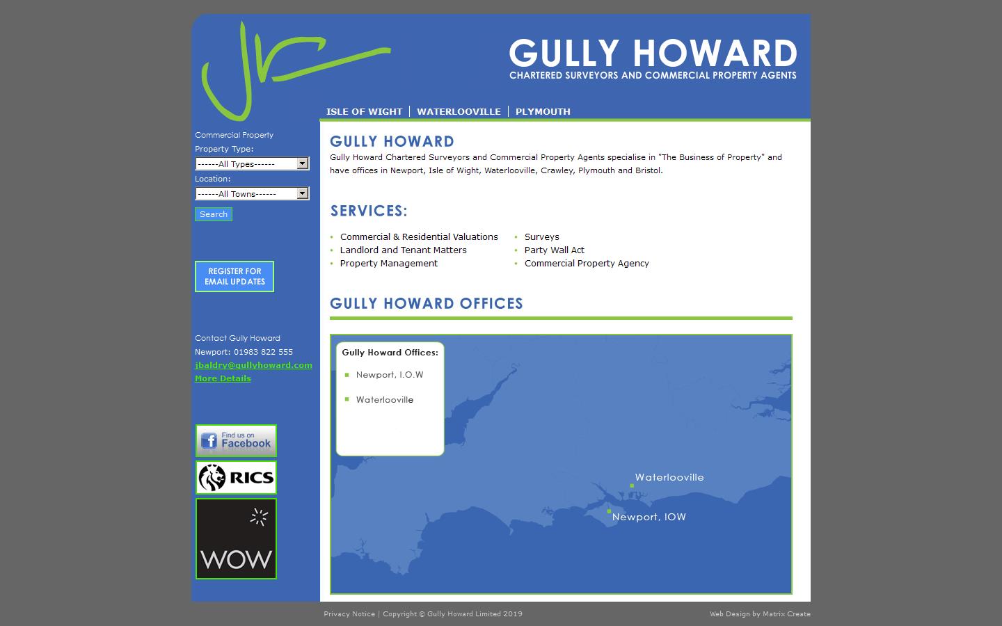 Gully Howard Technical Ltd Website
