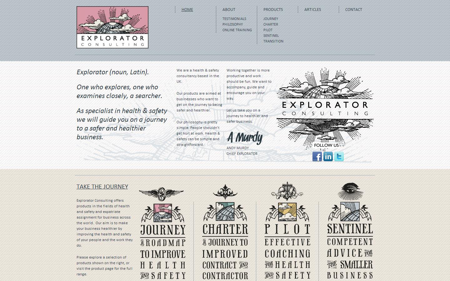 Explorator Consulting Website