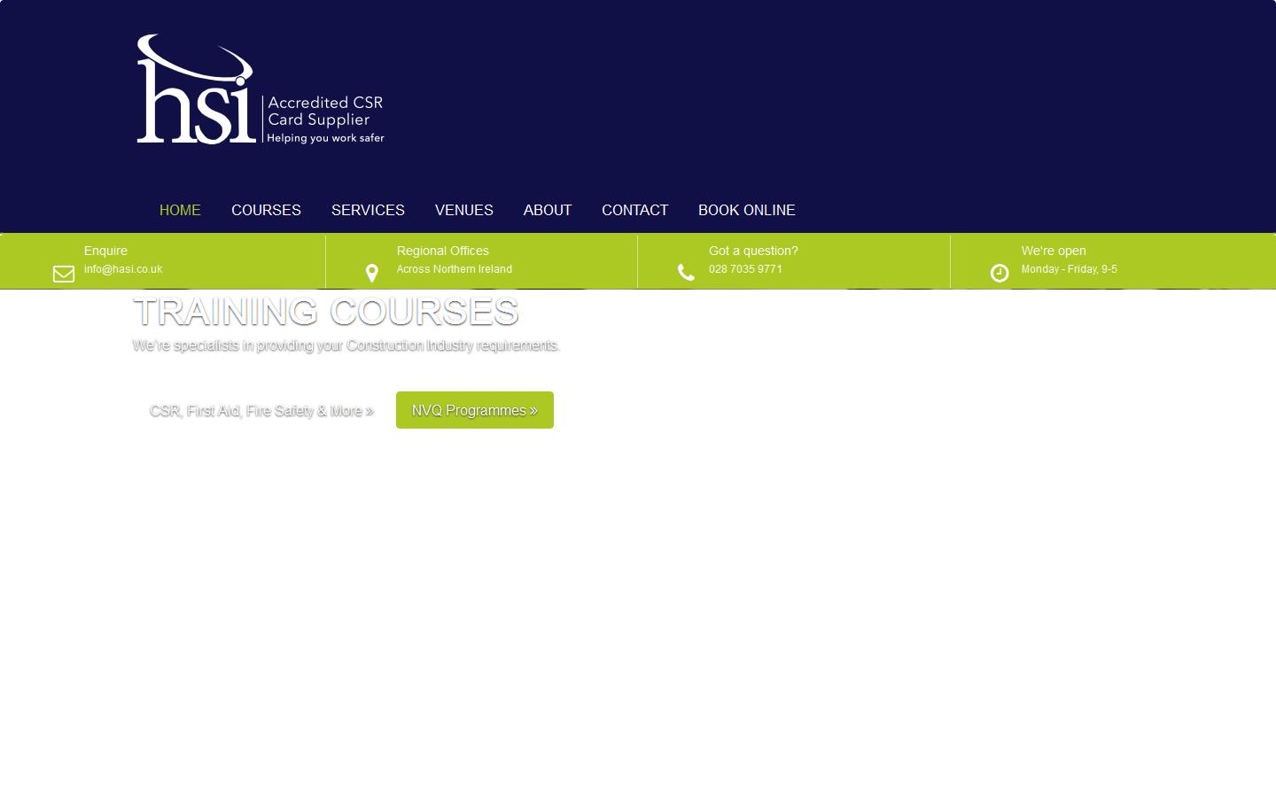 Health & Safety Ireland Ltd Website
