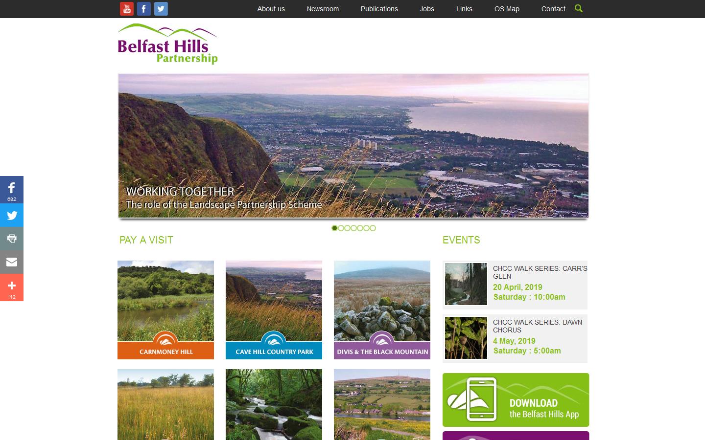 Belfast Hills Partnership Website