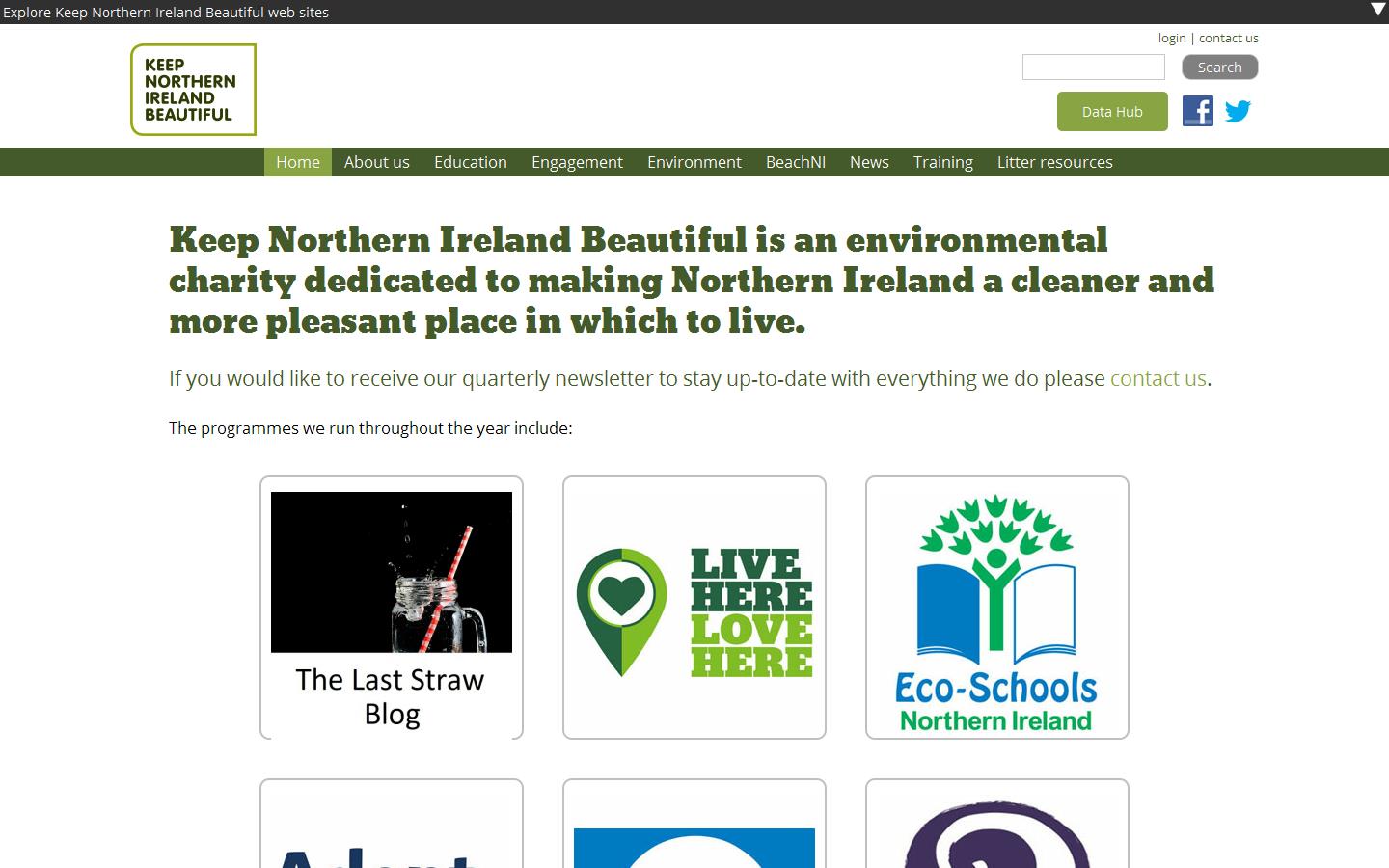 Keep Northern Ireland Beautiful Website