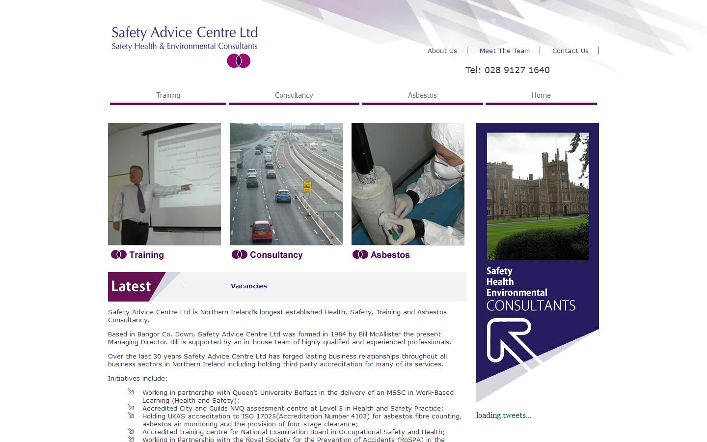 Safety Advice Centre Ltd Website