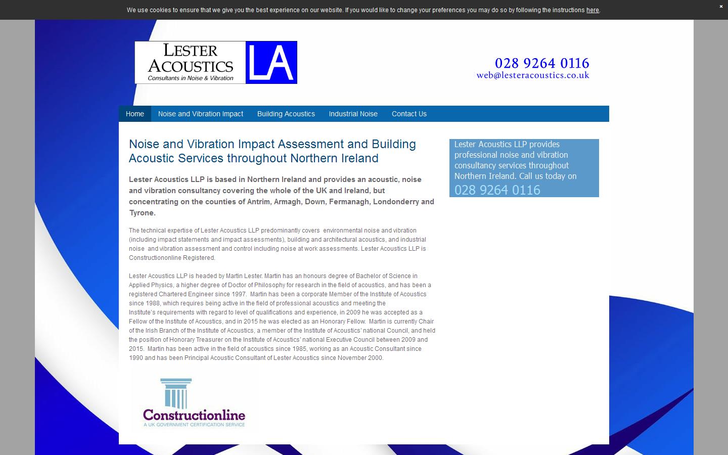 Lester Acoustics Website