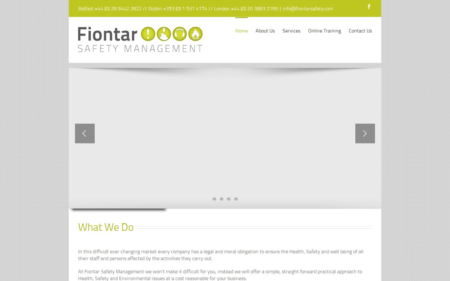 Fiontar Safety Management Website
