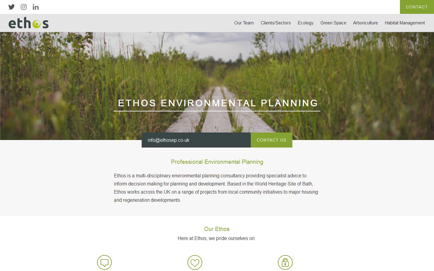 Ethos Environmental Planning Website
