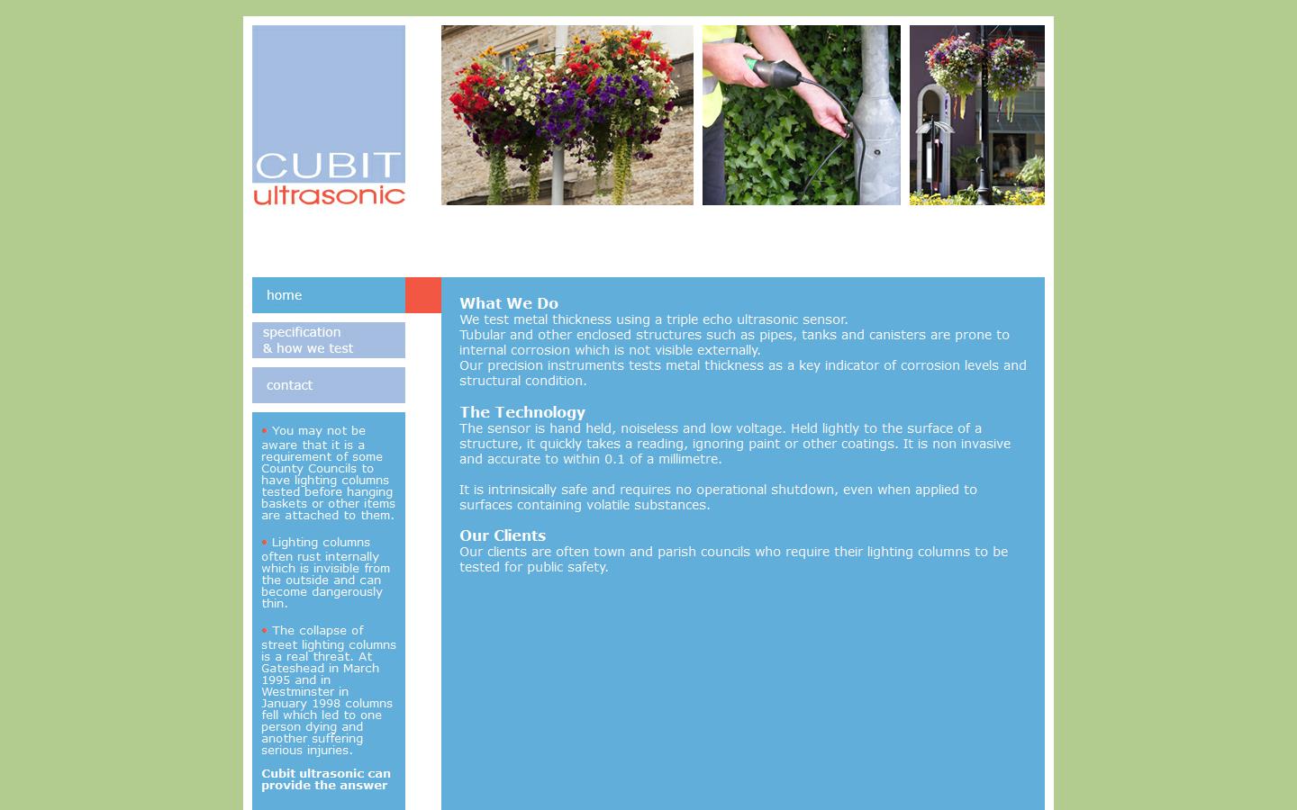 Cubit Ultrasonic Website