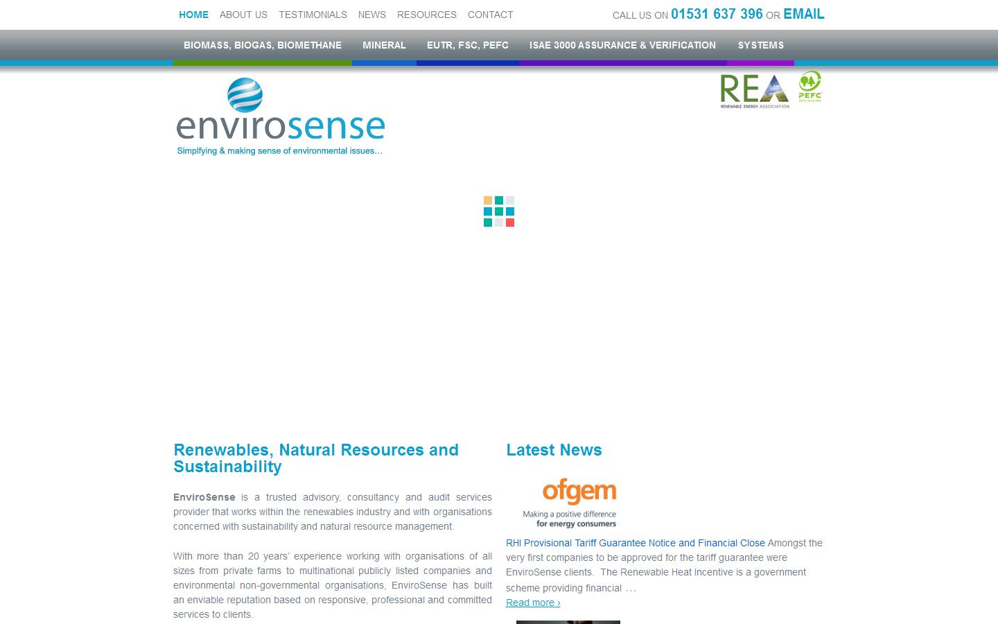 Envirosense Consulting Ltd Website