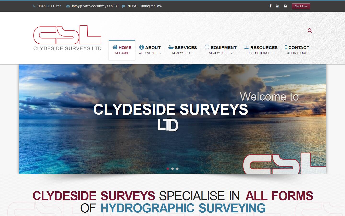 Clydeside Surveys Website