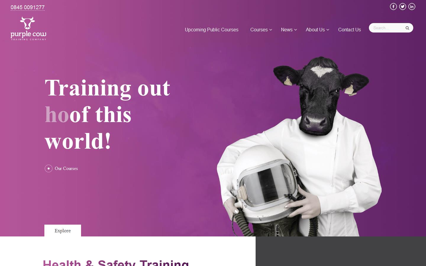 Purple Cow Training Ltd Website