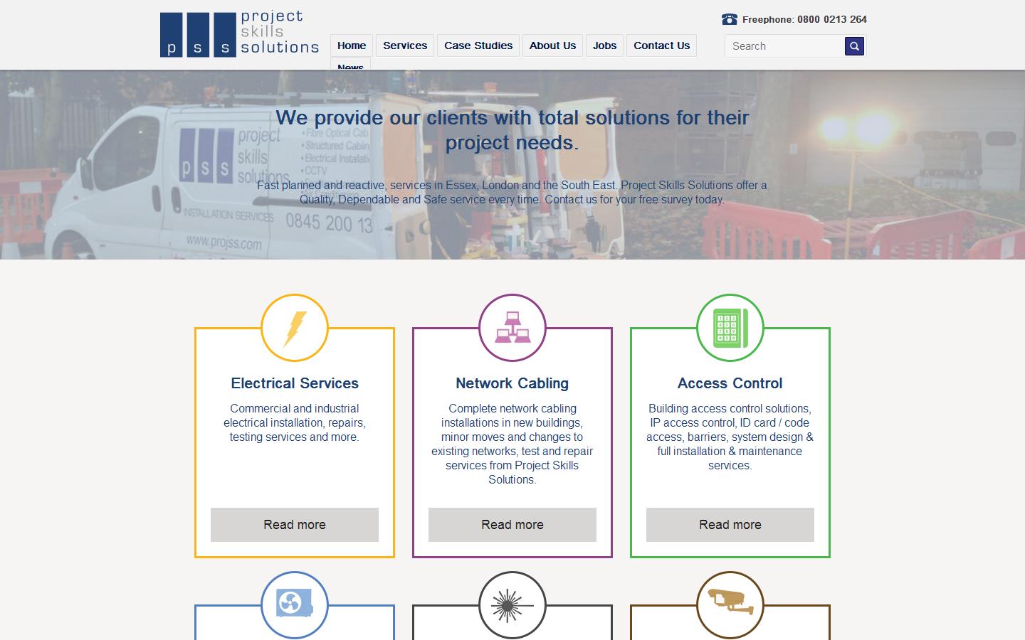 Project Skills Solutions Website