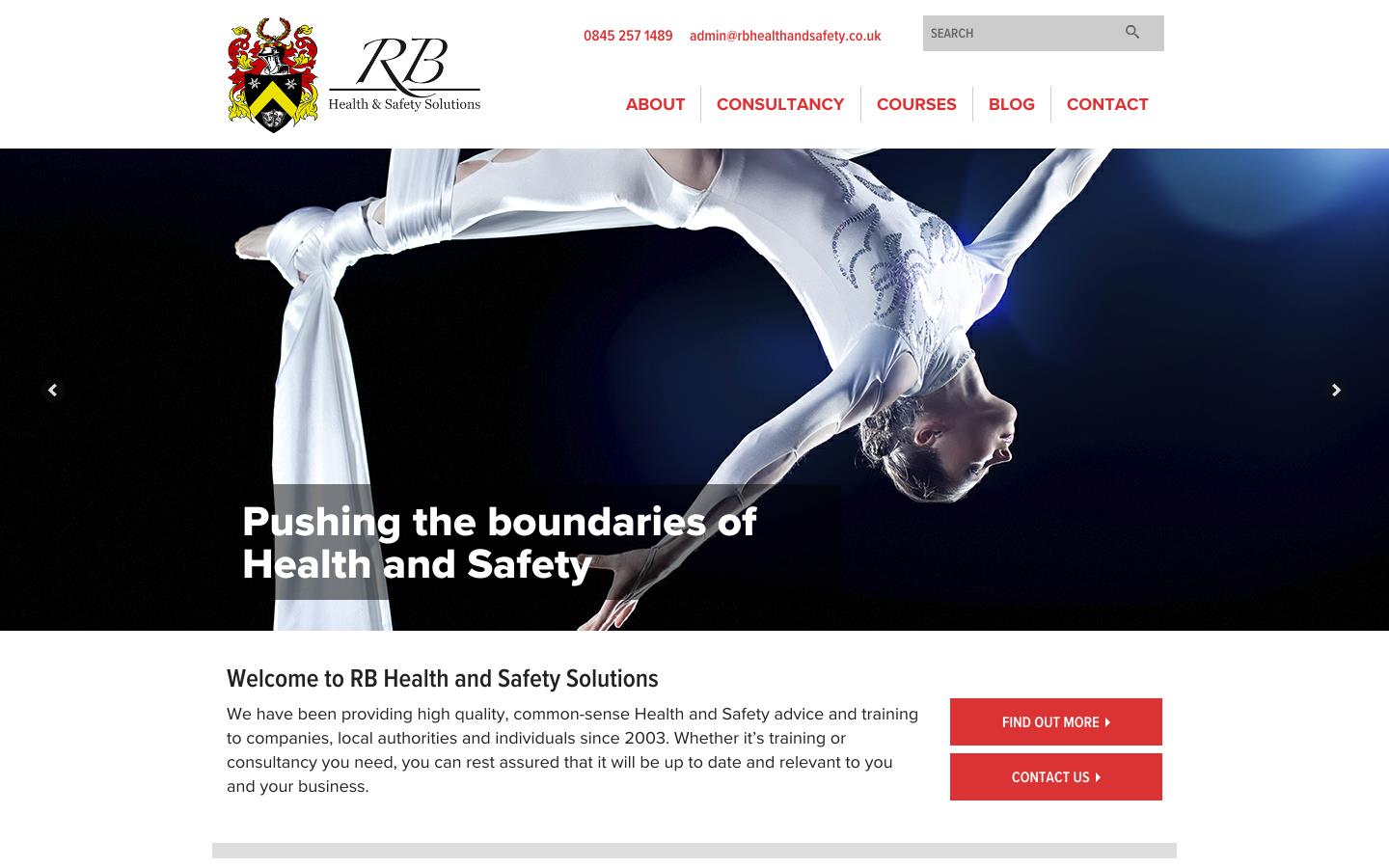 R B Health & Safety Solutions Website